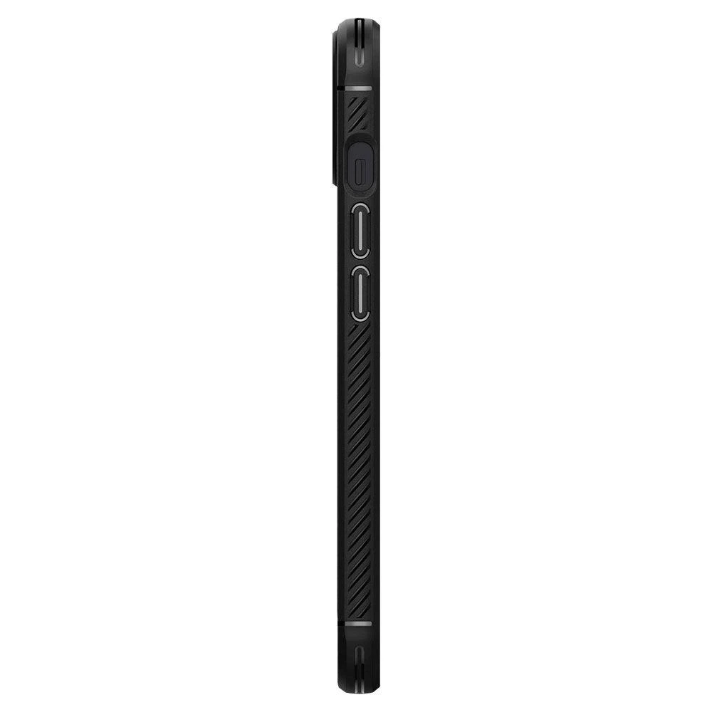 Dėklas Spigen Rugged Armor Apple iPhone 13 matinės juodos spalvos