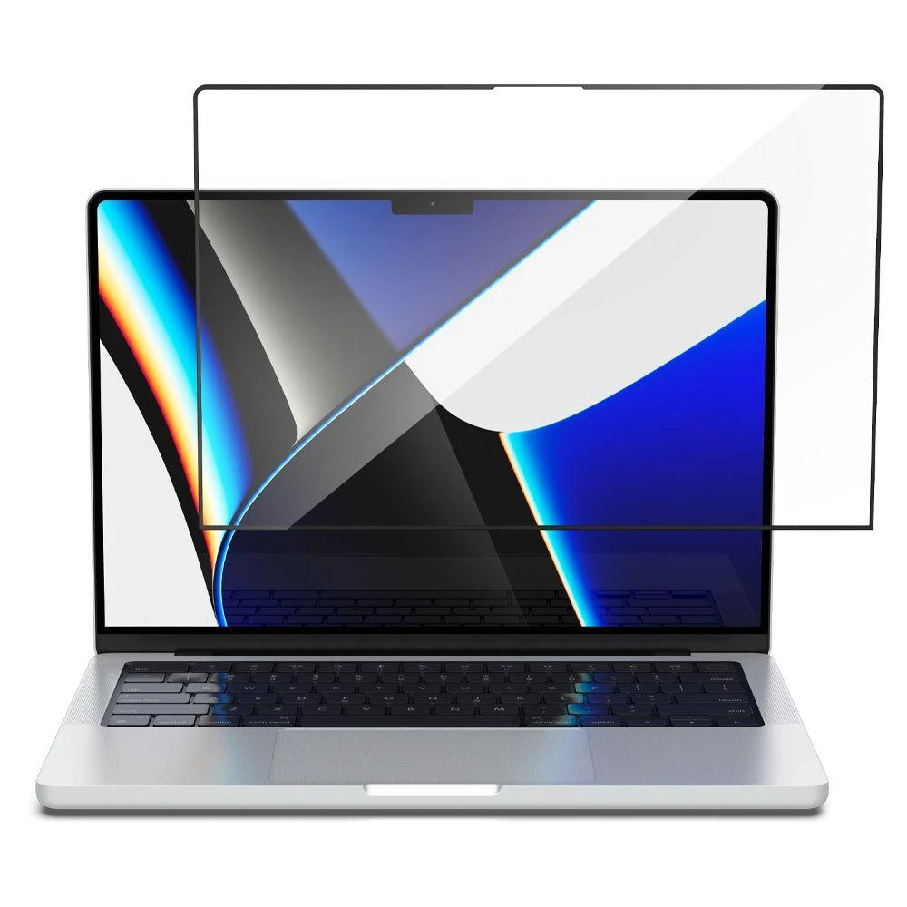 „Spigen Glas.tR Slim“ 1 pakuotė – „MacBook Pro 14“ M4 2024/M3 2023/M2 2023/M1 2021