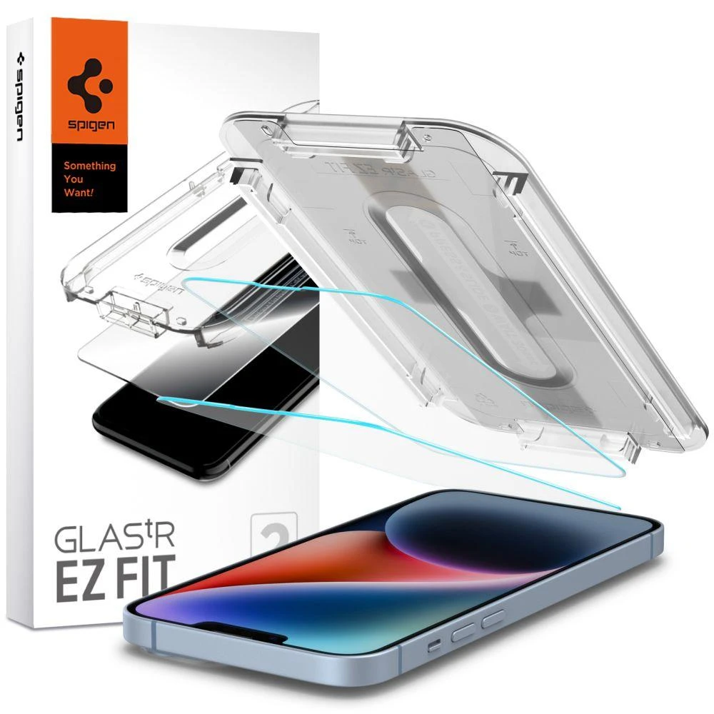 Apsauginis stiklas for iPhone 13 / 13 Pro / 14 with Spigen Glas.tR EZ FIT applicator (2 pcs.)