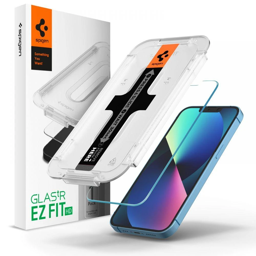Apsauginis stiklas Spigen GLAS.TR "EZ FIT" Apple iPhone 13 / 13 Pro / 14