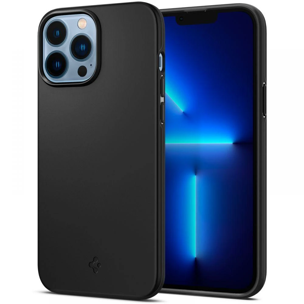 Dėklas Spigen Thin Fit – Apple iPhone 13 Case Juodas