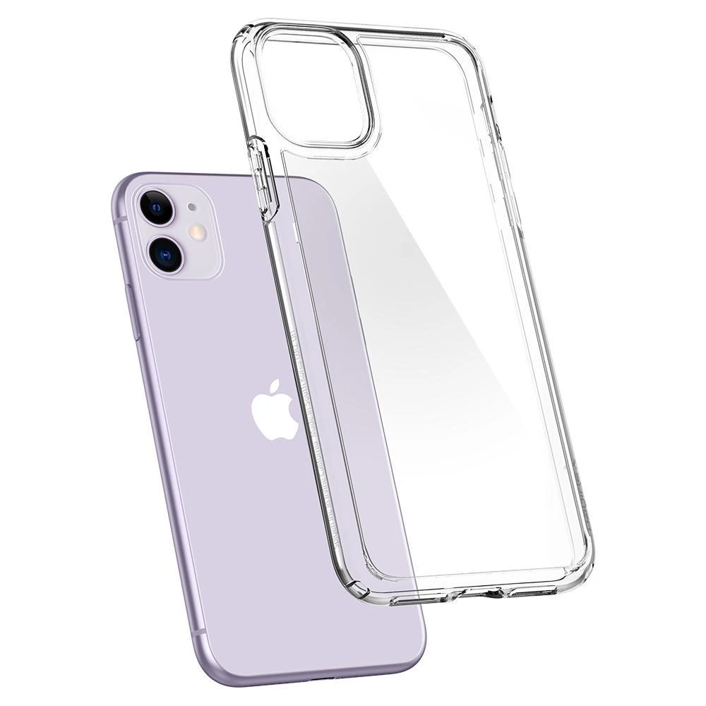 Spigen Ultra Hybrid dėklas skirtas Apple iPhone 11, spalva - Crystal Clear aprašymas - Prekės nuotrauka
