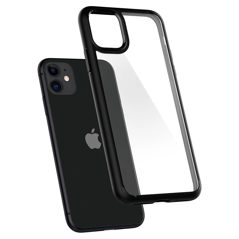 Spigen Ultra Hybrid dėklas skirtas Apple iPhone 11, spalva - Matte Black aprašymas - Prekės nuotrauka