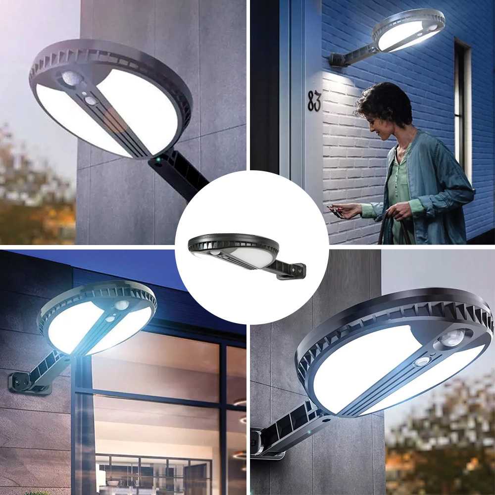 TelForceone SUNARI saulės lempa LED FLS-12 70*SMD PIR 6W 500lm 4500K 2400mAh Li-ion"Forever" šviesiai