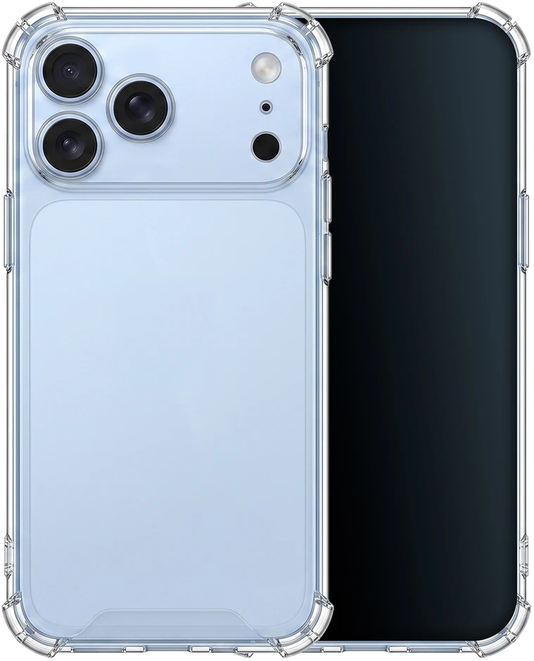 TFO Anti-shock 1,5 mm dėklas, skirtas iPhone 17 Pro 6,3" / iPhone 18 Pro 6,3" skaidrus, su didele anga