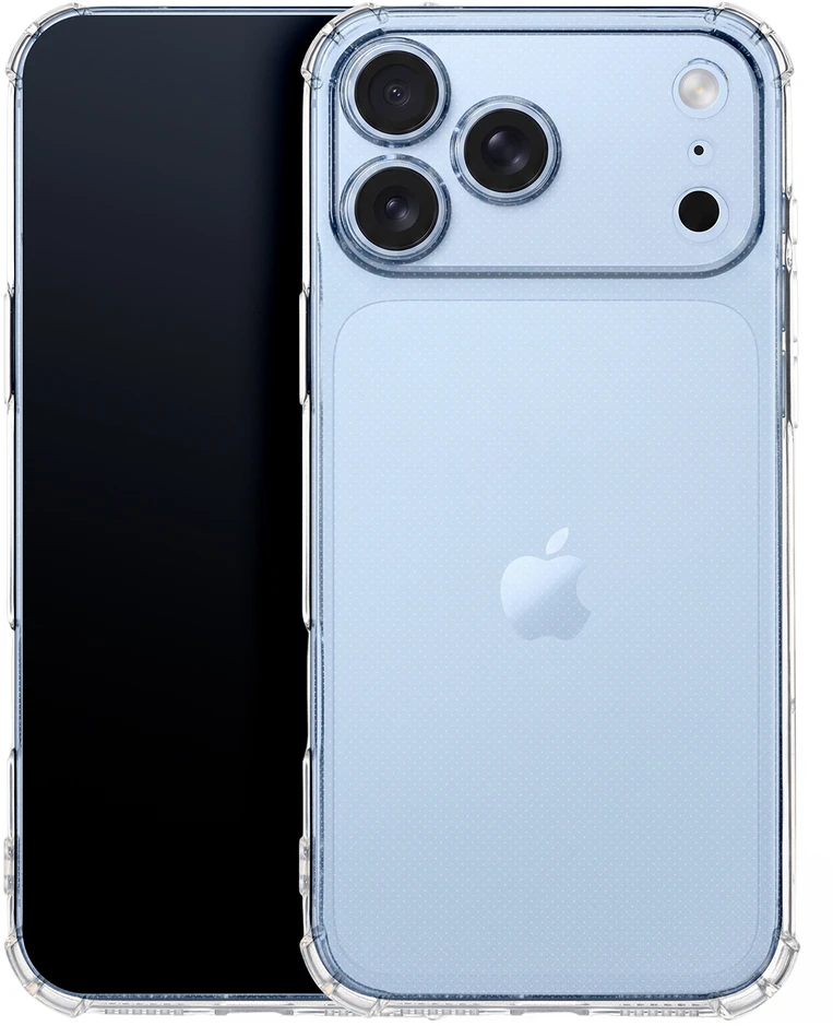 TFO „Anti Shock“ 1,5 mm dėklas, skirtas iPhone 17 Pro 6,3" / iPhone 18 Pro 6,3" skaidrus fotoaparato apsaugos dėklas