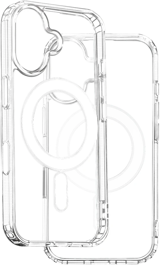 TFO Smūgiams atsparus Mag magnetinis dėklas iPhone 16 6,1 skaidrus, 1.5mm