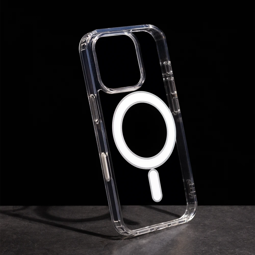 TFO Smūgiams atsparus Mag magnetinis dėklas iPhone 16 Pro 6,3", skaidrus 1,5 mm