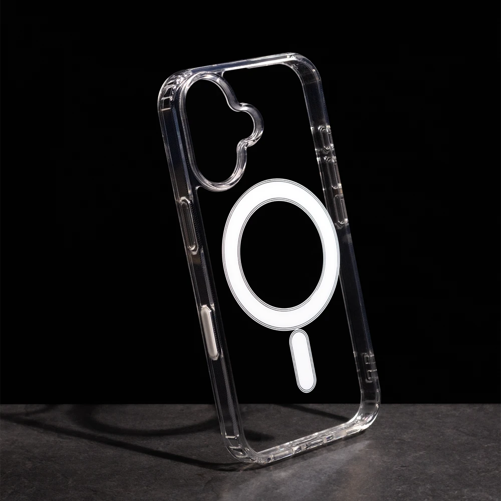 TFO Smūgiams atsparus Mag magnetinis dėklas iPhone 16 6,1 skaidrus, 1.5mm