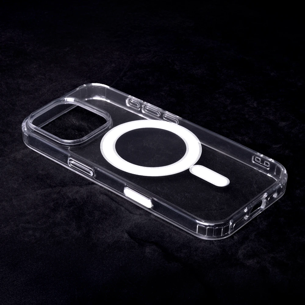 TFO Smūgiams atsparus Mag magnetinis dėklas iPhone 16 Pro 6,3", skaidrus 1,5 mm