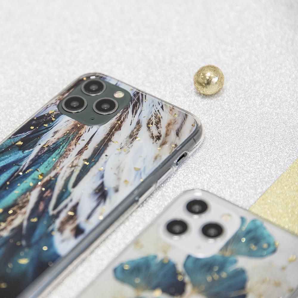 iLike Auksinis Glam dėklas, skirtas Samsung Galaxy A14 4G / A14 5G plunksnoms