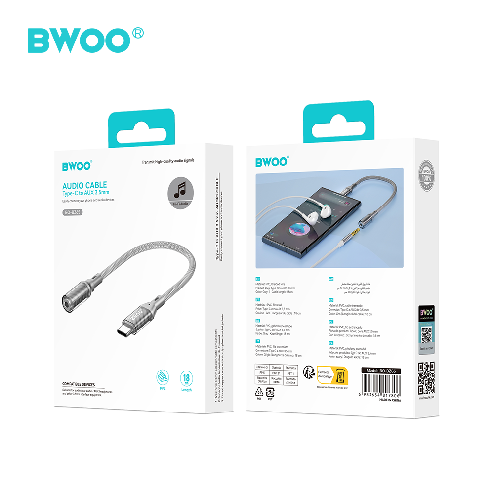 BWOO Adapteris Type C į 3.5MM jungtį BZ65