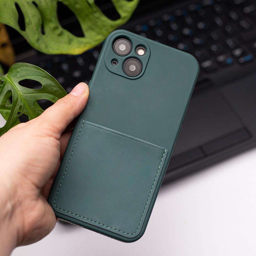 iLike TelForceone Kortelės dėklas Samsung Galaxy A13 4G žalias forest