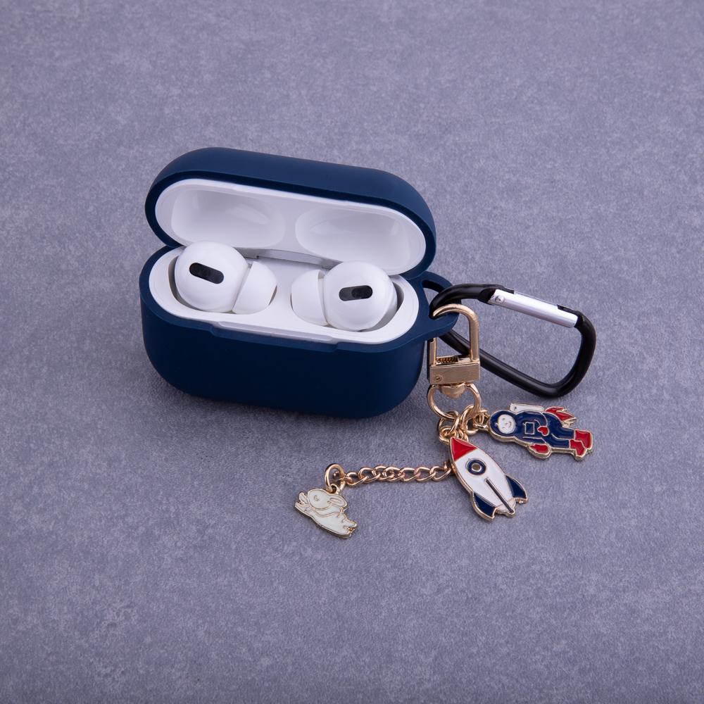 Slowmoose Telforceone Dėklas Airpods Pro 2 tamsiai mėlynas su pakabuku