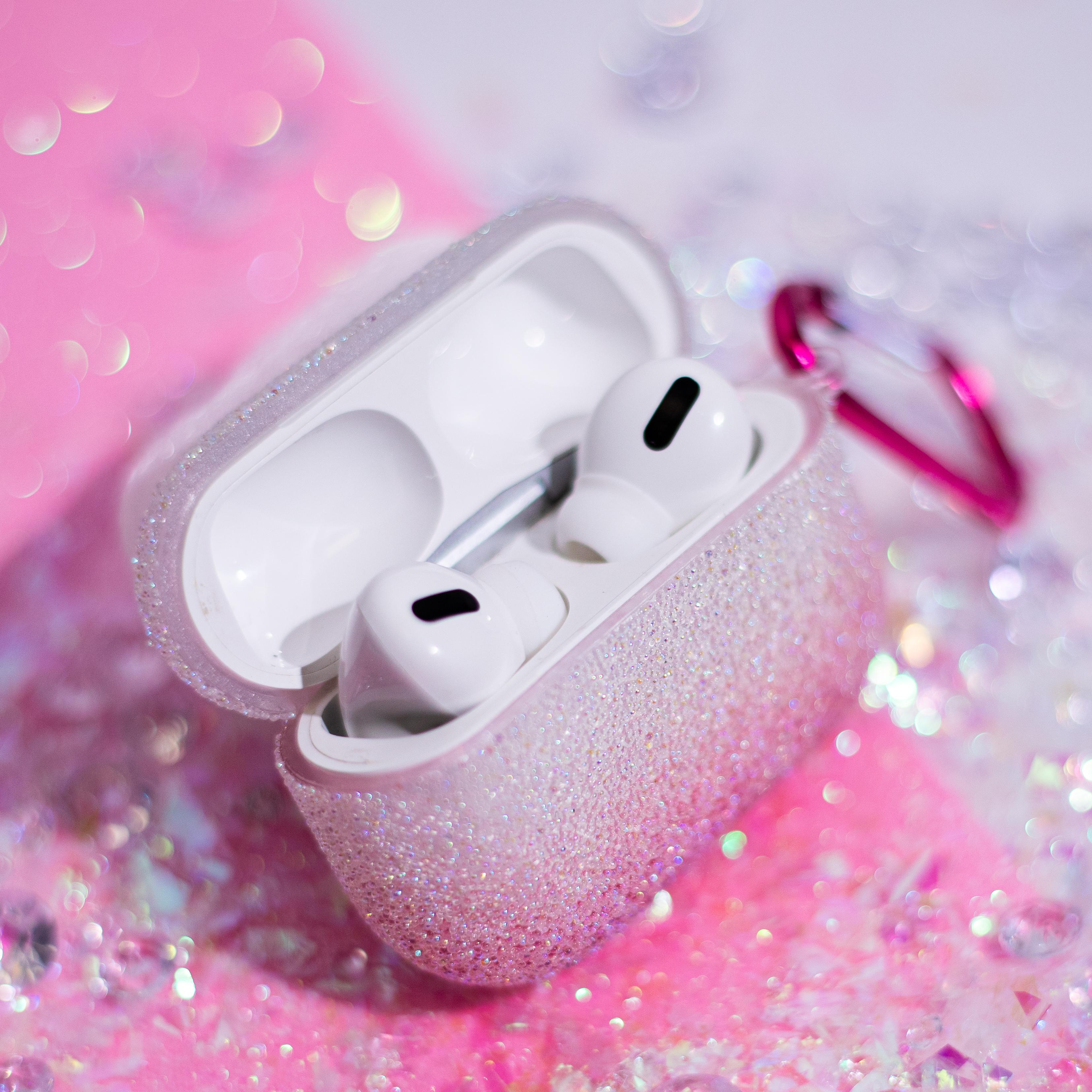 iLike TelForceone Caviar dėklas, skirtas Airpods Pro 2 gradiento rožinės spalvos