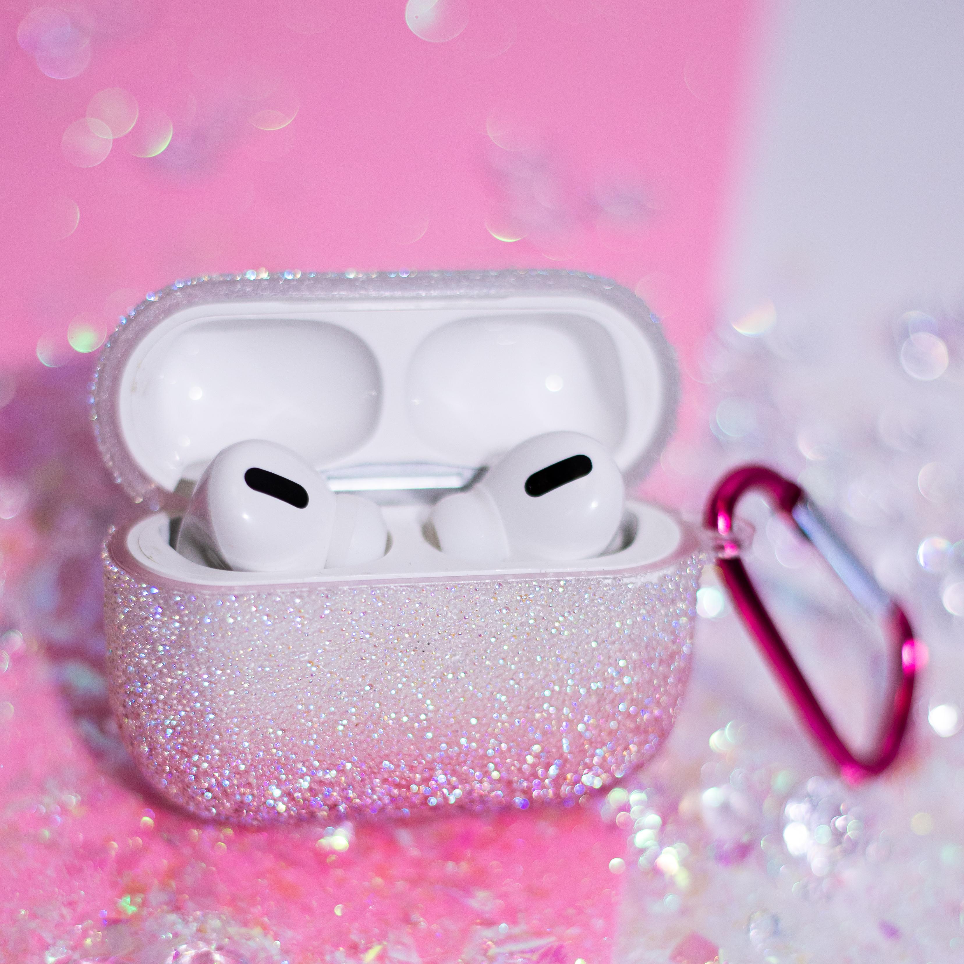iLike TelForceone Caviar dėklas, skirtas Airpods Pro 2 gradiento rožinės spalvos