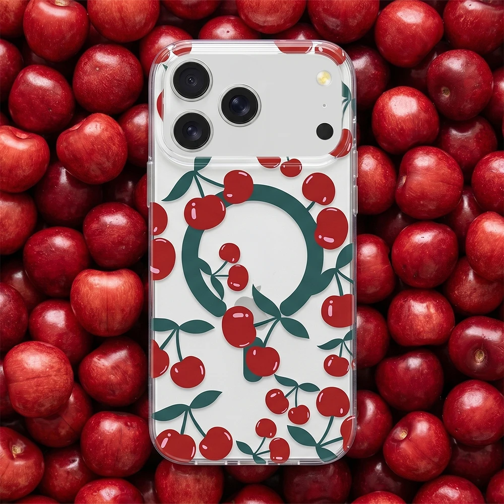 Dėklas TFO Telforceone Cherry Mag case for iPhone 17 Pro Max 6,9" / 18 Pro Max 6,9" transparent