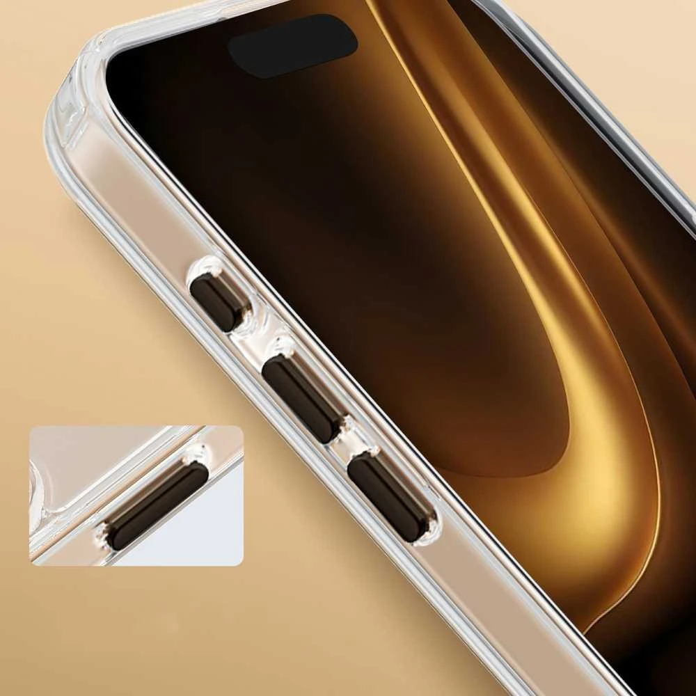 CPA „Telforceone Clear Thin Mag“ dėklas, skirtas „iPhone 17 Pro Max 6,9“ juodas