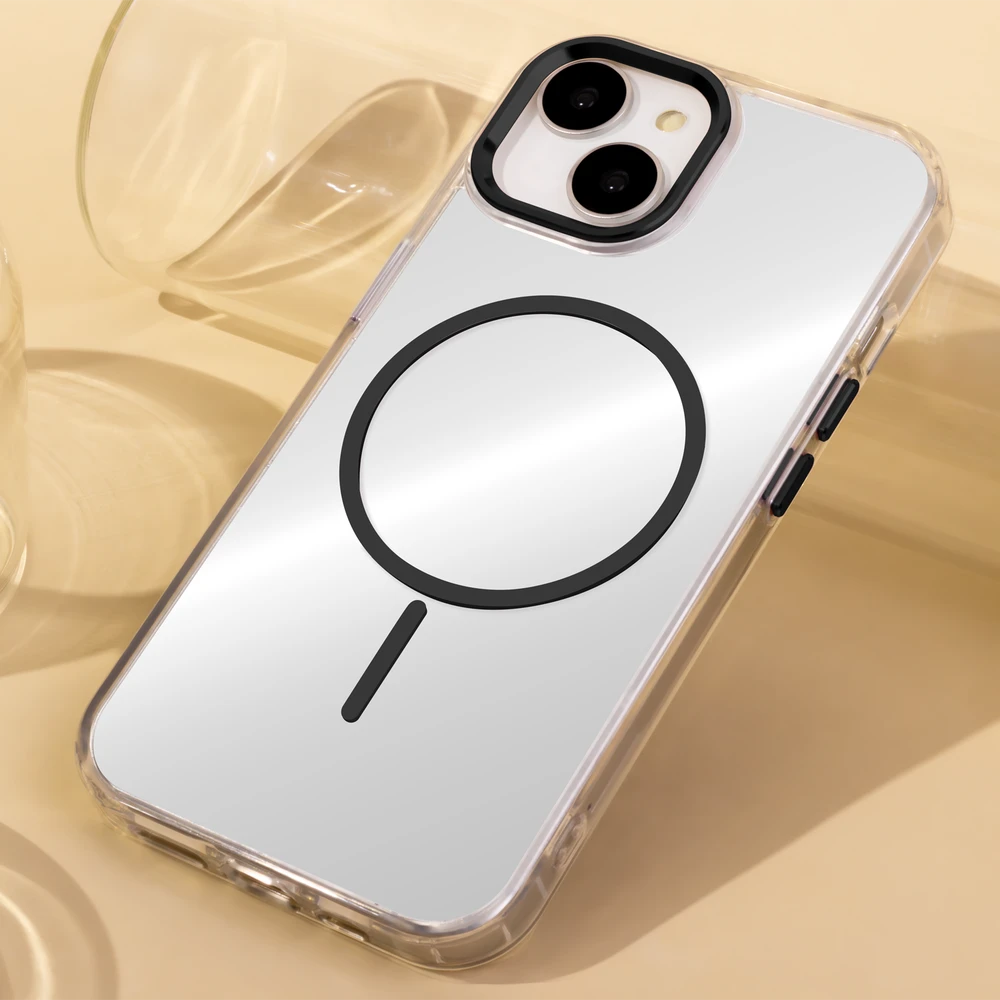 CPA „Telforceone Clear Thin Mag“ dėklas, skirtas „iPhone 17 Pro Max 6,9“ juodas
