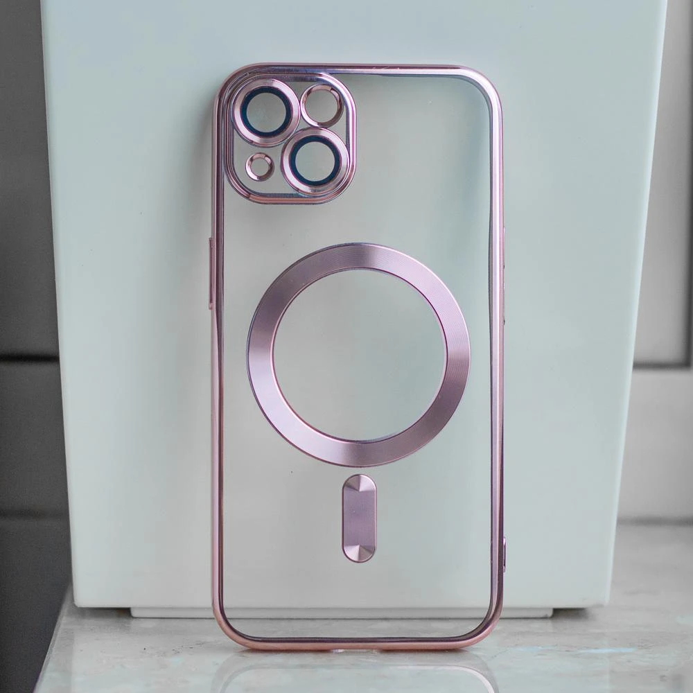 TFO TelForceone Spalva "Chrome Magsafe" dėklas iPhone 13 6,1 rožinio aukso spalvos