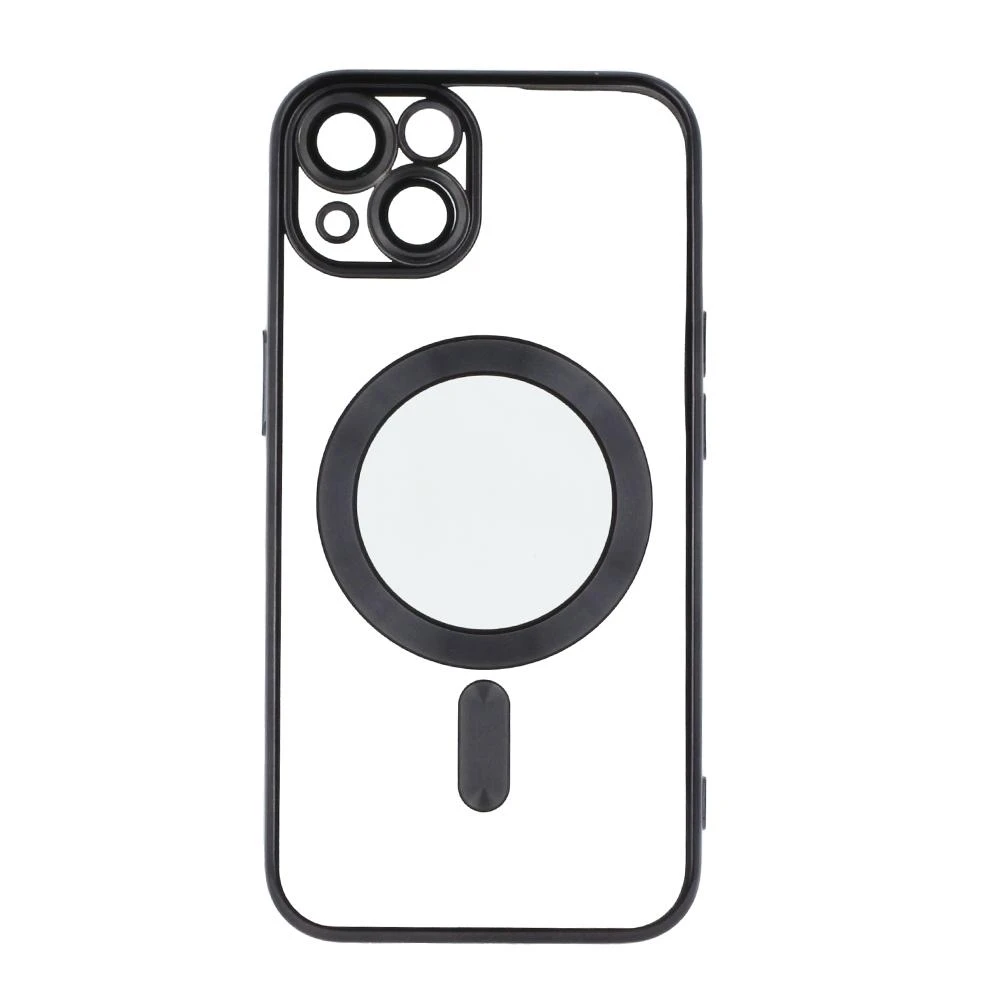 TelForceone Spalvotas Chrome Mag dėklas, skirtas iPhone 12 6,1 juodas