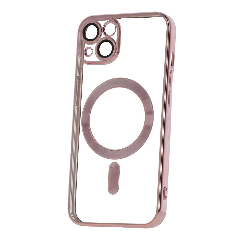 TelForceone Color Chrome Mag dėklas, skirtas iPhone 14 6,1 rose auksinis