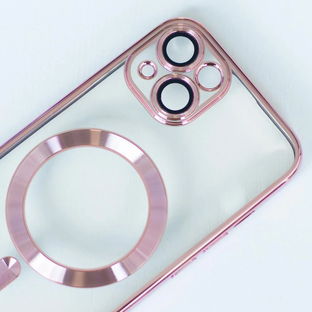 TFO TelForceone Spalva "Chrome Magsafe" dėklas iPhone 13 6,1 rožinio aukso spalvos
