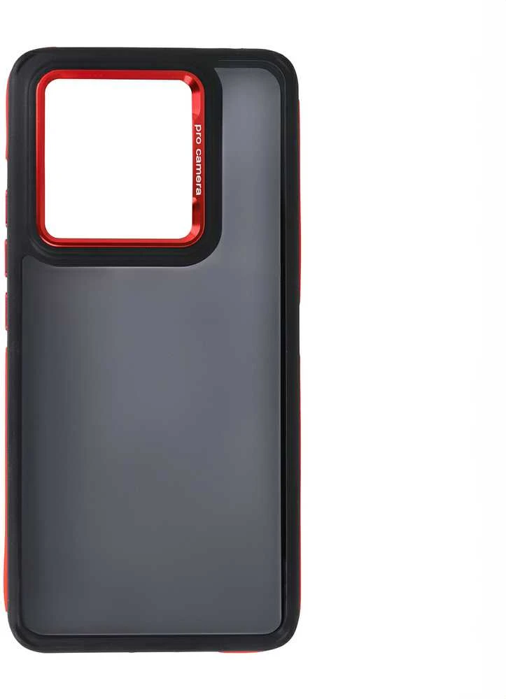 TFO Telforceone Crystal Juodas dėklas, skirtas Xiaomi Redmi Note 14 5G (Global) raudonas