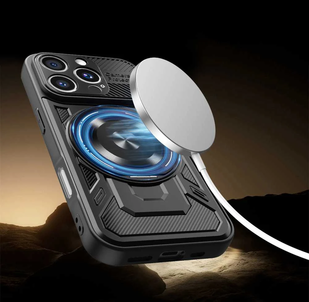 TFO Telforceone „Defender Armor Mag“ dėklas, skirtas „iPhone 12 6,1“; juodas