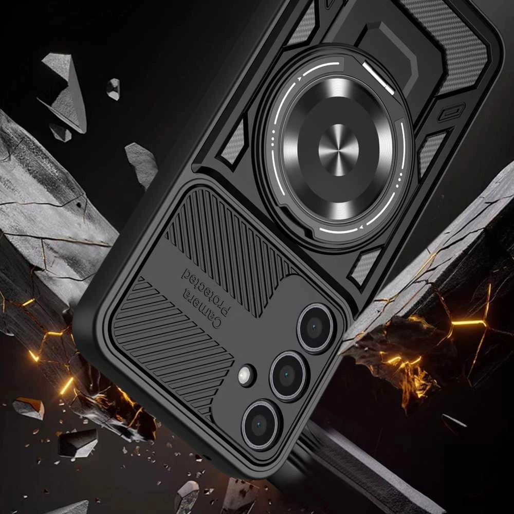 TFO Telforceone „Defender Armor Mag“ dėklas, skirtas „Samsung Galaxy S24 / S25“, juodas