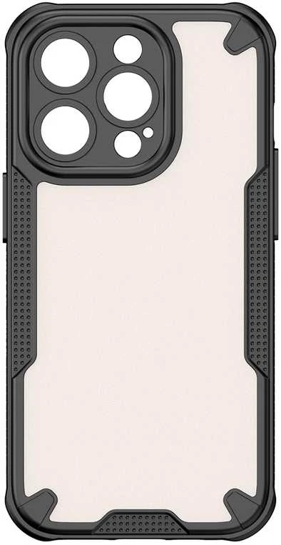 Telforceone „Defender Matt“ dėklas, skirtas „iPhone 17 Air 6,6“; juodas