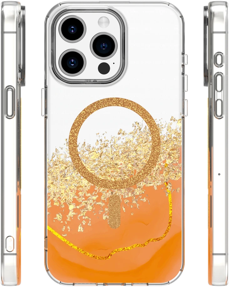 TFO Telforceone „Epoxy Mag“ dėklas, skirtas „iPhone 14 Pro 6,1“; oranžinis