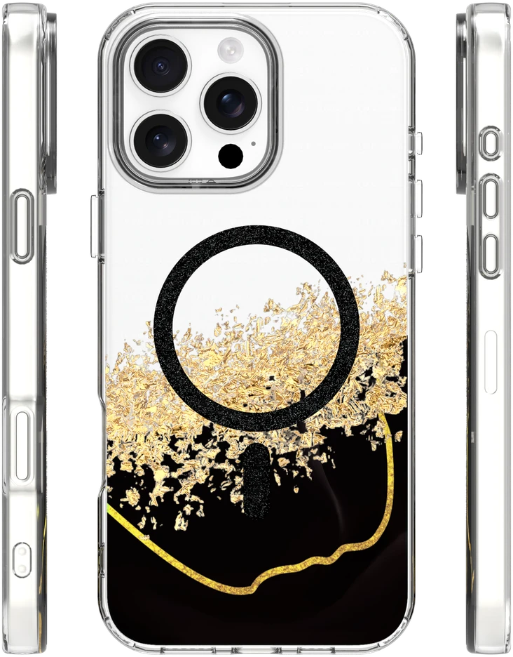 Dėklas TFO Telforceone Epoxy Mag case for iPhone 16 Pro 6,3" juodas