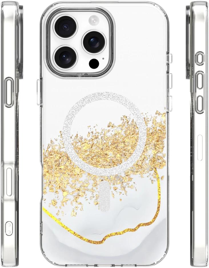 TFO Telforceone Epoksidinės medžiagos „Mag“ dėklas, skirtas „iPhone 16 Pro 6,3“; baltas