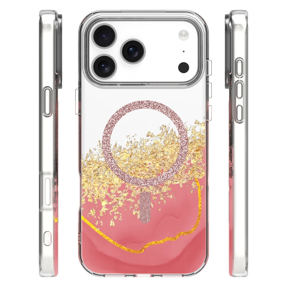TFO Telforceone Epoksidinės medžiagos „Mag“ dėklas, skirtas „iPhone 17 Pro Max 6,9“ rožinis