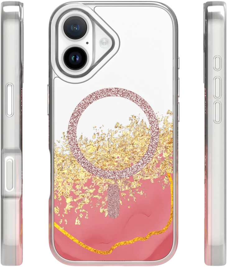 TFO Telforceone Epoksidinės medžiagos „Mag“ dėklas, skirtas „iPhone 17 6,3“ rožinis