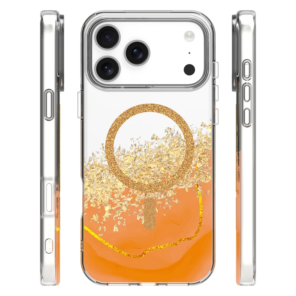TFO Telforceone Epoksidinės medžiagos „Mag“ dėklas, skirtas „iPhone 17 Pro Max 6,9“ oranžinis
