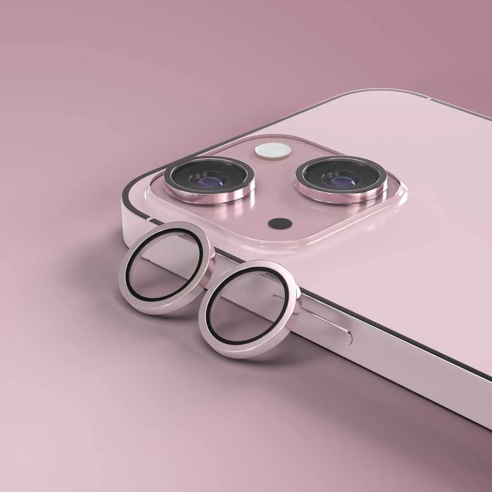 Telforceone Etteri fotoaparato objektyvo apsauga iPhone 15 / 15 Plus rožinė