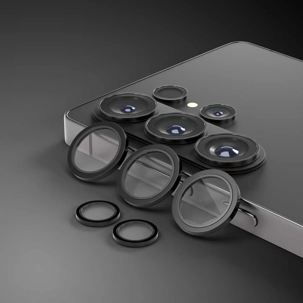 Etteri fotoaparato objektyvo apsauga, skirta Samsung Galaxy S26 Ultra, juoda