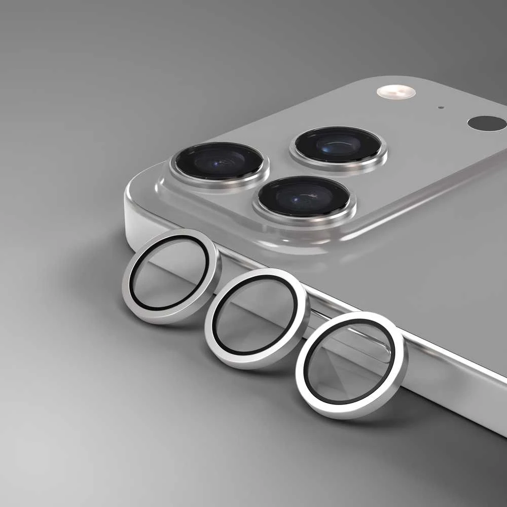 Telforceone Etteri camera lens protector for iPhone 17 Pro / 17 Pro Max pilkas
