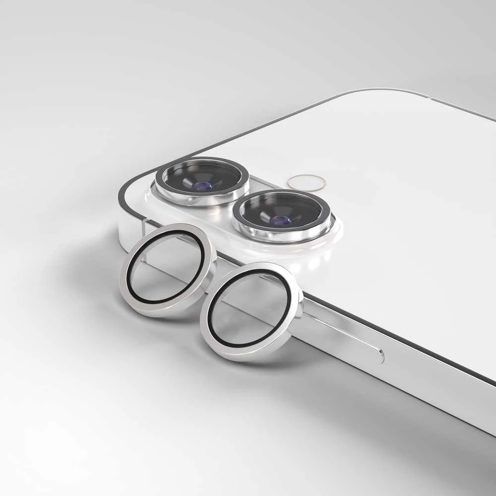 Krainagsm Telforceone Etteri objektyvo apsauga, skirta iPhone 17, balta