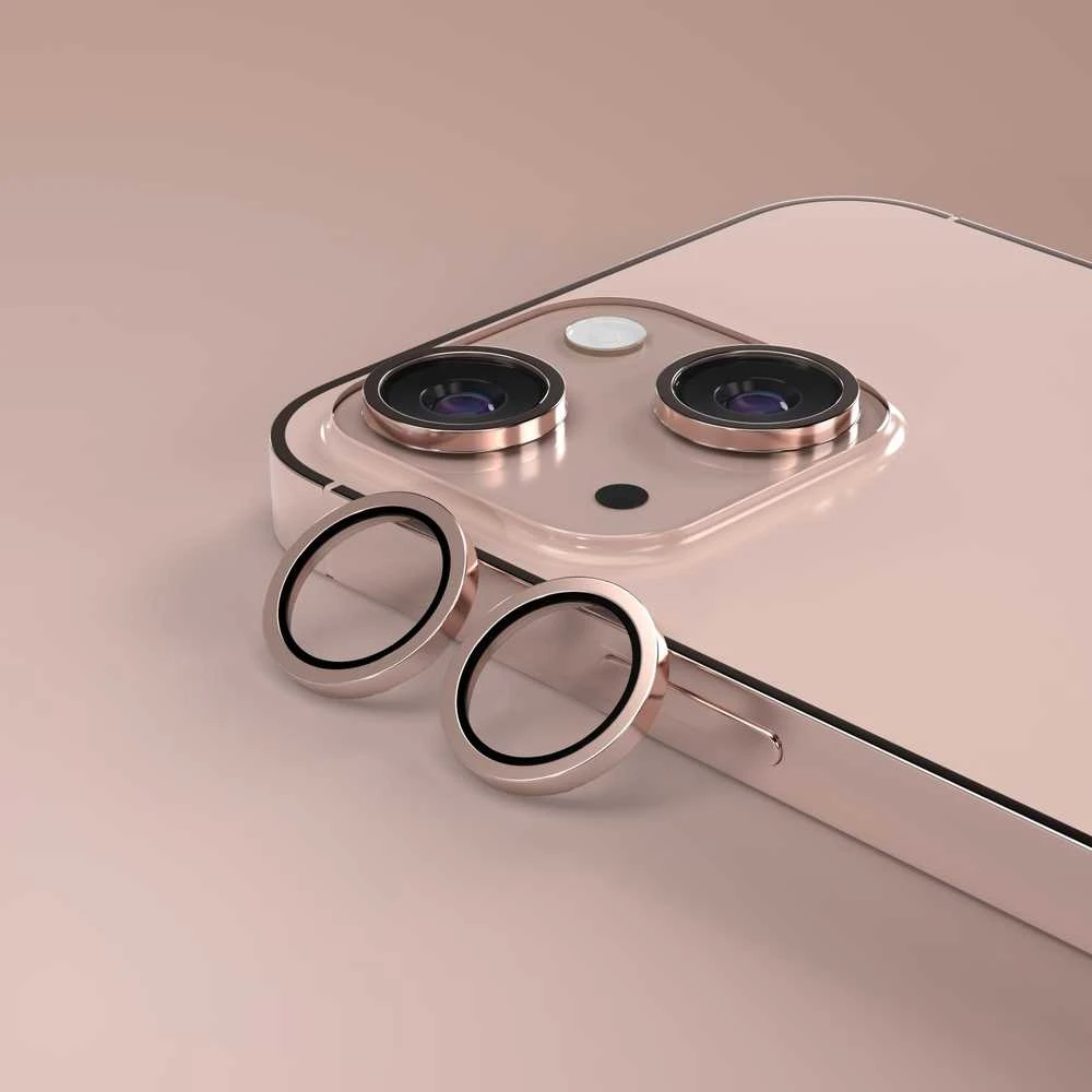 Telforceone Etteri fotoaparato objektyvo apsauga iPhone 13 / 13 Mini rožinė