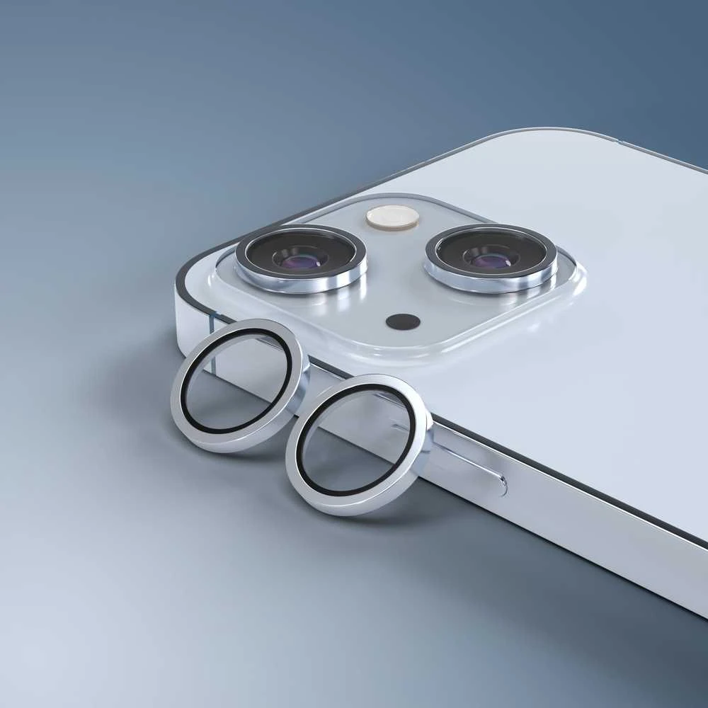 „Telforceone“ galinio fotoaparato objektyvo apsauga, skirta „iPhone 15 / 15 Plus“, mėlyna