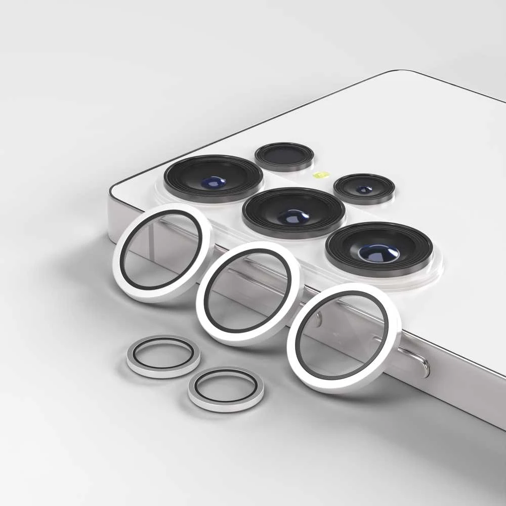 Uniq Telforceone Etteri fotoaparato objektyvo apsauga Samsung Galaxy S26 Ultra sidabrinis