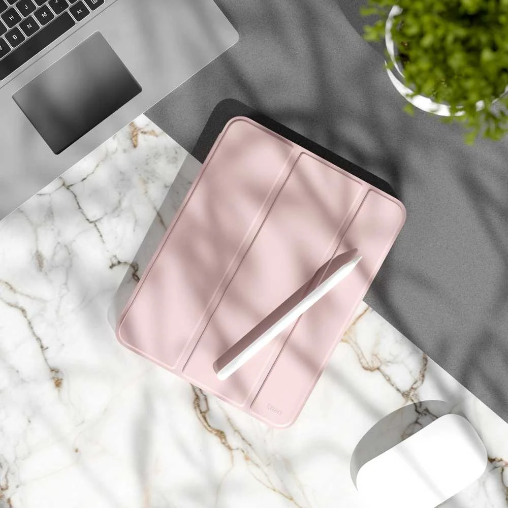 Telforceone Etteri dėklas, skirtas Apple iPad Air 4 2020 / 5 2022 10,9" / 6 2024 / 7 2025 / 8 2026 11" šviesiai rožinis
