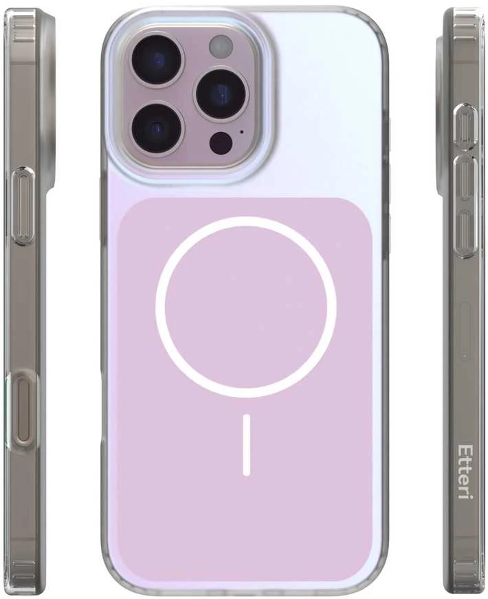 Telforceone „Etteri Hidden Pearl“ dėklas, skirtas „iPhone 16 Pro Max 6,9“; rožinis