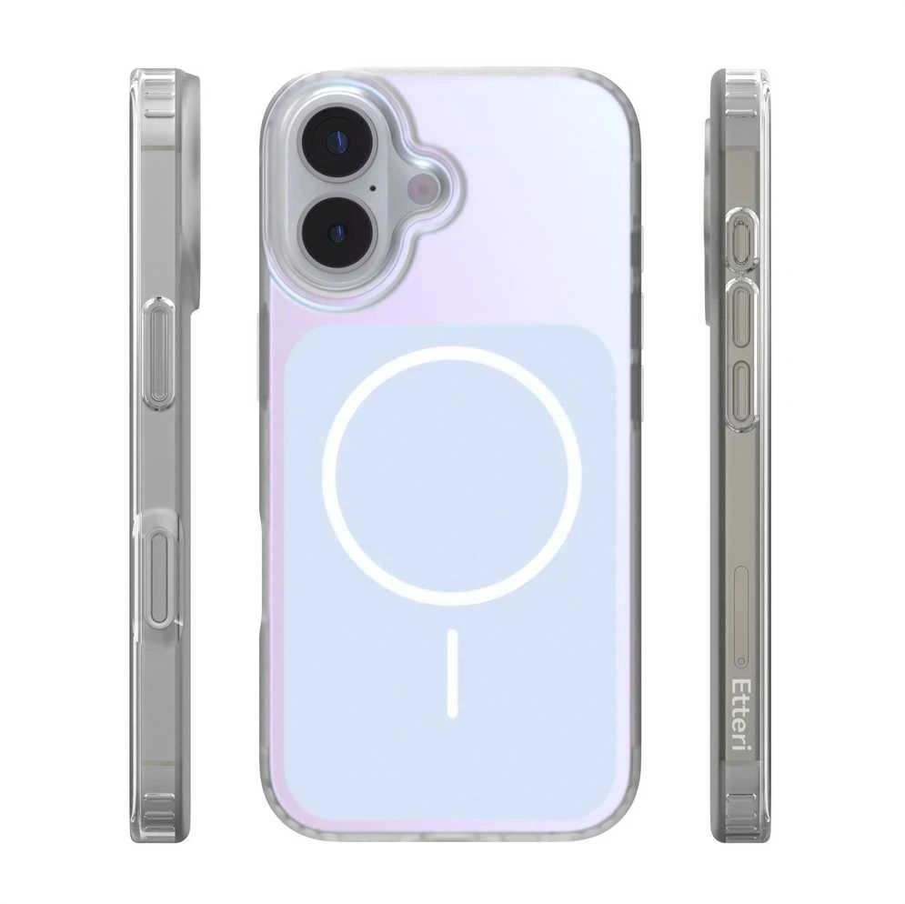 Telforceone „Etteri Hidden Pearl“ dėklas, skirtas „iPhone 17 6,3“; šviesiai mėlynas