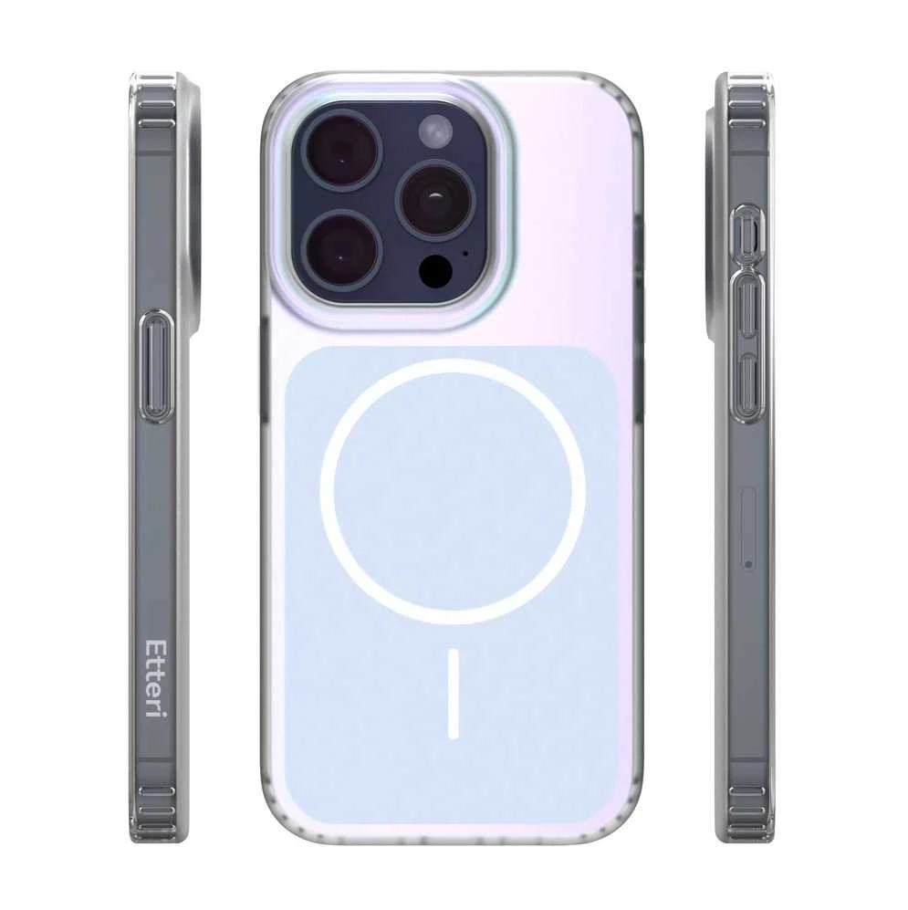 Telforceone „Etteri Hidden Pearl“ dėklas, skirtas „iPhone 15 Pro 6,1“; šviesiai mėlynas