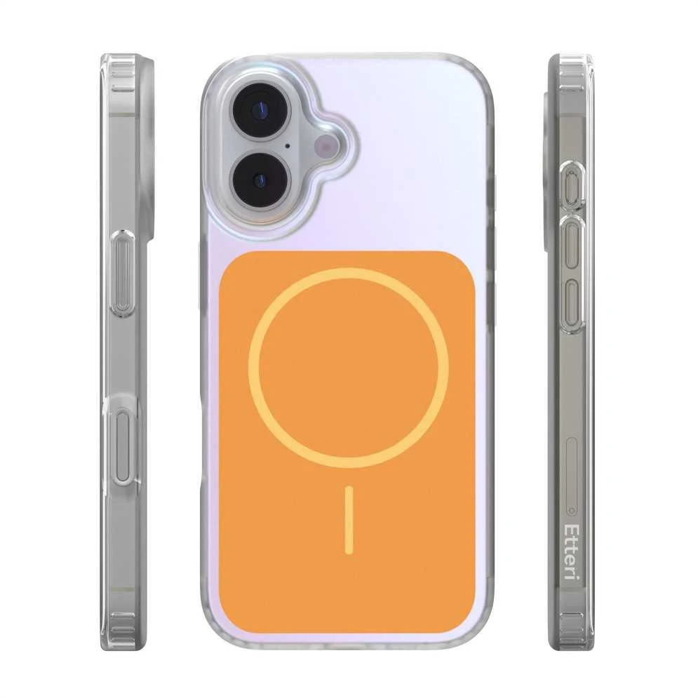 Telforceone „Etteri Hidden Pearl“ dėklas, skirtas „iPhone 17 6,3“; oranžinis