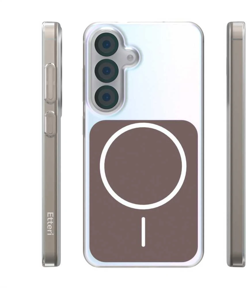 Etteri Hidden Pearl dėklas Samsung Galaxy S25 rudas